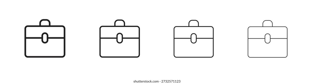 Iconos de maletín Vector Logo Plantilla Ilustración Diseños. Vector EPS 10.
