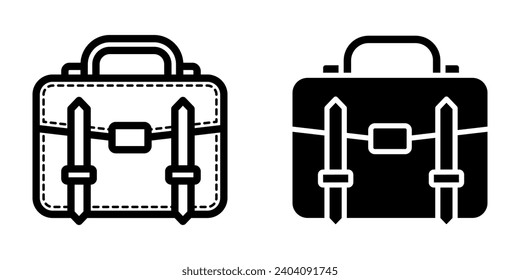 Briefcase icon.symbol for mobile concept and web design. vector illustration