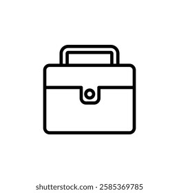 briefcase iconVector illustration in black