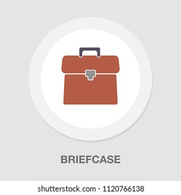 Briefcase illustration - vector suitcase, office icon