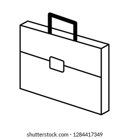 briefcase isolated icon