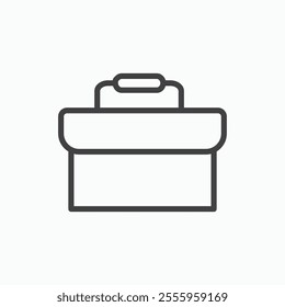 Briefcase isolated icon. vector illustration.