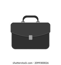 Briefcase isolated on white background. Vector illustration. Cartoon flat style