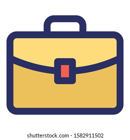 
Briefcase Isolated Vector with Outline icon which can easily modify or edit 
