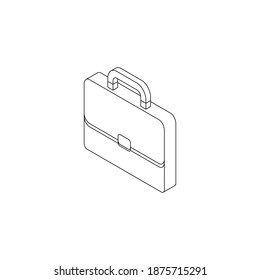 Briefkasten links Ansicht Schwarze Rahmensymbol Vektorgrafik isometrisch. Flache Vektorgrafik.