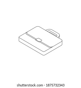 Briefkasten links Ansicht Schwarze Rahmensymbol Vektorgrafik isometrisch. Flache Vektorgrafik.