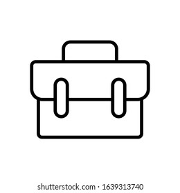 briefcase line art vector icon - ui icon vector