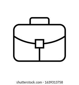 briefcase line art vector icon - ui icon vector