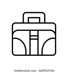 briefcase line art vector icon - ui icon vector