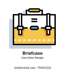 Briefcase Line Color Icon