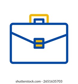 Briefcase Line Color Icon. Suitable for use in Software and Device Icon Design. Vector Illustration.