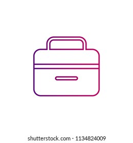 briefcase line, gradient icon