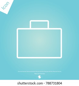 Briefcase line icon