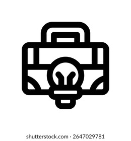 ícone da linha do porta-arquivos. Ícone de vetor limpo e minimalista para sites, aplicativos móveis, apresentações e logotipos. Totalmente dimensionável e personalizável para qualquer projeto.