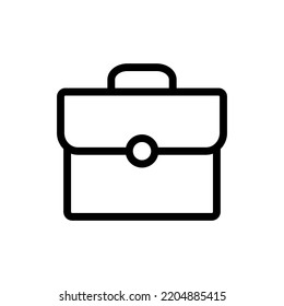 Briefcase line icon, editable stroke, vector outline high quality for UI.