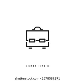 Briefcase Line Icon. Editable Stroke