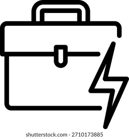 vetor de ilustração do ícone de linha do porta-arquivos