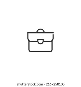 Briefcase line icon. linear style sign for mobile concept and web design. Outline vector icon. Symbol, logo illustration. Vector graphic