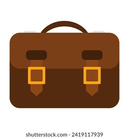 Briefcase line icon. School, satchel, backpack, bag, briefcase, pen, textbooks, pencil case, books, documents, schoolboy, papers. Vector icon for business and advertising