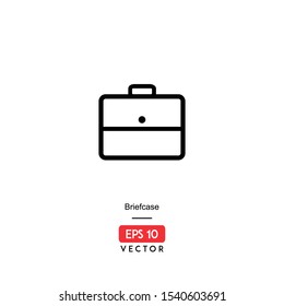 Briefcase line icon vector, EPS10 - Vector