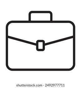 Briefcase line icon. vector illustration.