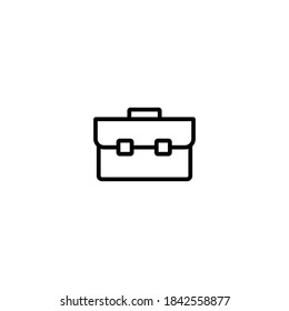 Briefcase line Icon Vector. Briefcase symbol vector