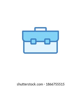 Vector de iconos de la línea de maletín. Símbolo de maleta