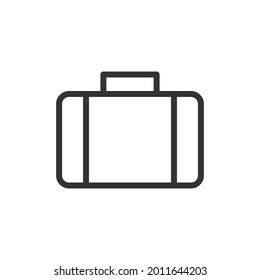 Briefkasten-Zeilensymbol. Web-Symbol für Web und Apps. Unterschreiben Sie Design im Rahmenstil. Objekt für einen Briefkasten.