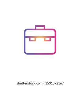 Briefcase  - Line Vector Icon