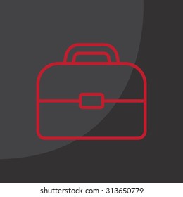 Briefcase, linear icon