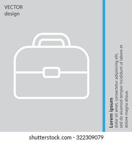 Briefcase, linear icon