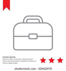 Briefcase, linear icon