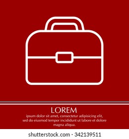 Briefcase, linear icon
