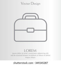 Briefcase, linear icon