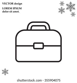 Briefcase, linear icon