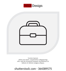 Briefcase, linear icon