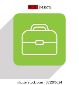 Briefcase, linear icon
