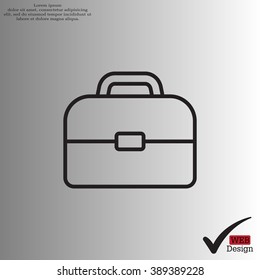 Briefcase, linear icon