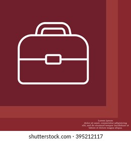 Briefcase, linear icon