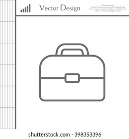 Briefcase, linear icon