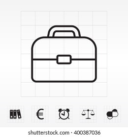 Briefcase, linear icon