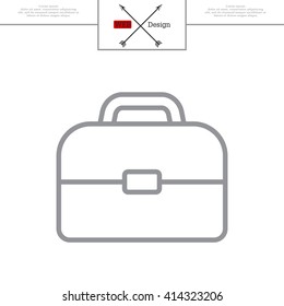 Briefcase, linear icon