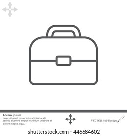 Briefcase, linear icon