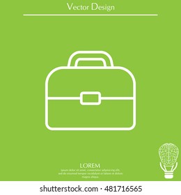 Briefcase, linear icon