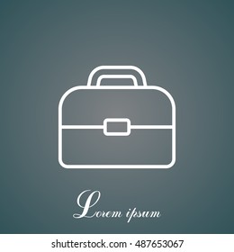 Briefcase, linear icon