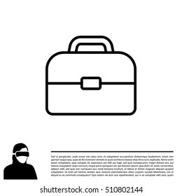 Briefcase, linear icon