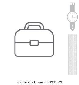 Briefcase, linear icon