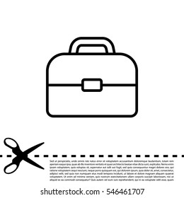 Briefcase, linear icon