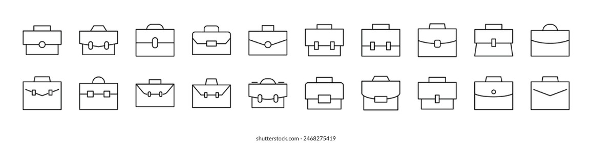 Briefcase Linear Icon. Perfect for design, infographics, web sites, apps