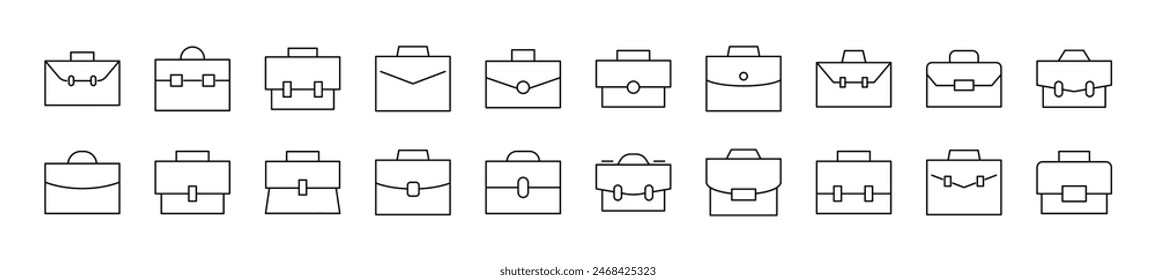 Briefcase Linear Icon. Perfect for design, infographics, web sites, apps